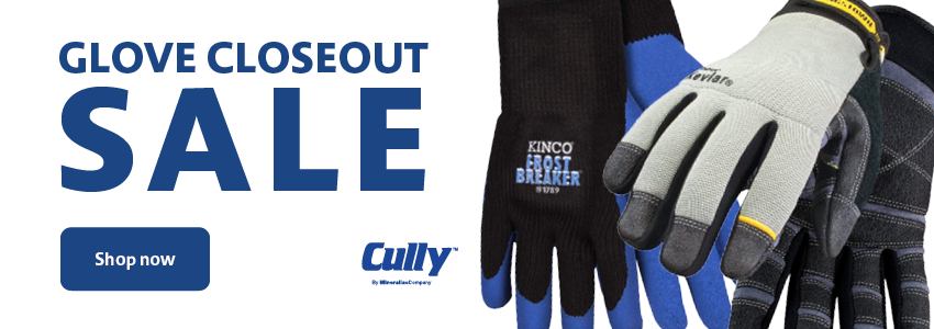 Cully-Minerallac glove closeout sale: Get them before they're gone! Click here to shop now