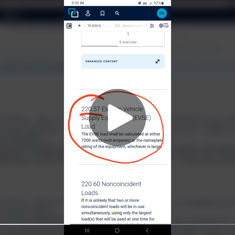 TikTok screenshot of video: '2023 NEC changes: The 2023 NEC Fast Trax is COMING!'