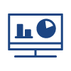 Icon representing a project monitoring dashboard