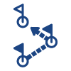 Icon representing project milestone tracking