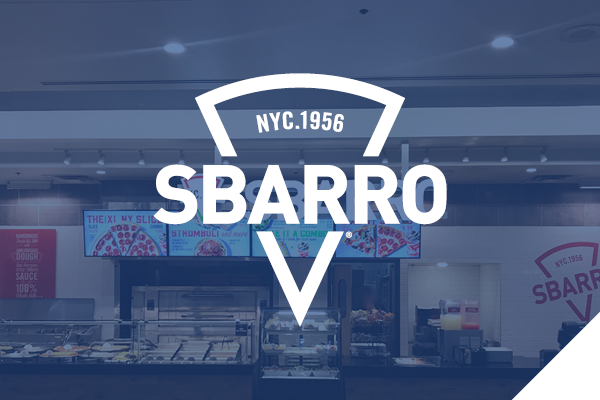 Sbarro interior lighting upgrade